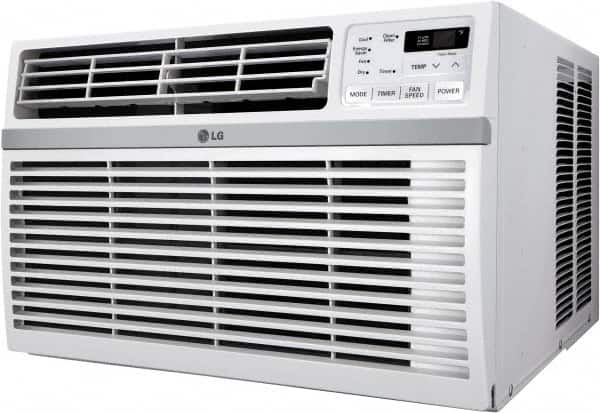 LG Electronics - 24,000/24,500 BTU, 208/230 Volt Window Air Conditioner - 10.9/11.8 Amp Rating, 26" Wide x 28-1/8" Deep x 17" High - Americas Industrial Supply