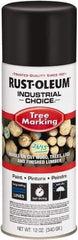 Rust-Oleum - 12 fl oz Black Marking Paint - 300' Coverage, Modified Alkyd Formula, >500 gL VOC - Americas Industrial Supply