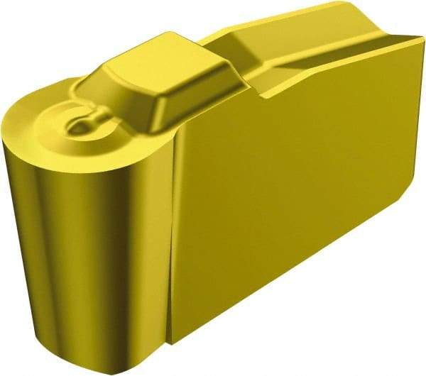 Sandvik Coromant - 50N151.2-A.. 4P 5.56mm Cutting Width Carbide Grooving Insert - 2.41mm Max Depth of Cut, Neutral, 2.78mm Corner Radius, TiCN/TiN Finish - Americas Industrial Supply