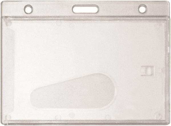ADVANTUS - Cord Mounted Badge Holder - Clear - Americas Industrial Supply