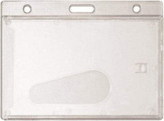 ADVANTUS - Cord Mounted Badge Holder - Clear - Americas Industrial Supply