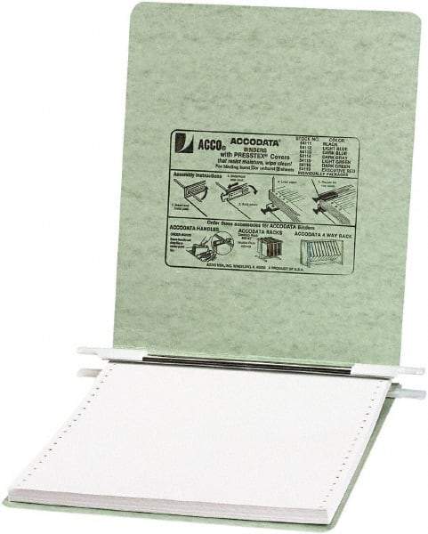 ACCO - 6", Letter Size, Light Green, Hanging Data Binders - Americas Industrial Supply