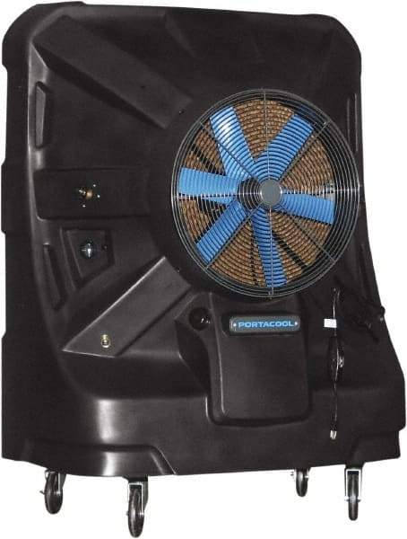 PortaCool - 24" Blade, 55 Gal Capacity, 0.7 hp, 9,000 CFM Evaporative Cooler - 9 Amp Rating, 110 Volts, Infinitely Variable Speed - Americas Industrial Supply