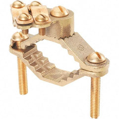 Panduit - Grounding Clamp - Bronze, 1.65" OAL - Americas Industrial Supply