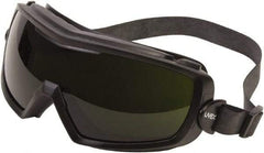 Uvex - Size Universal, Green Polycarbonate Anti-Fog Lens, Welding Goggles - Indirect Vent, Black PVC Frame - Americas Industrial Supply