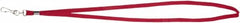 ADVANTUS - Lanyards Material: Cotton/Nylon Color: Red - Americas Industrial Supply