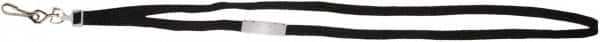 ADVANTUS - Lanyards Material: Nylon Color: Black - Americas Industrial Supply