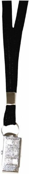 ADVANTUS - Lanyards Material: Cotton/Nylon Color: Black - Americas Industrial Supply