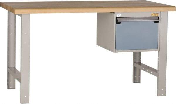 Rousseau Metal - 60 Wide x 30" Deep x 34" High, Laminated Hardwood Workbench - Fixed Legs - Americas Industrial Supply