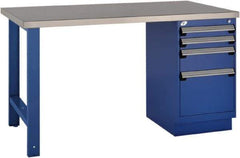 Rousseau Metal - 60 Wide x 30" Deep x 34" High, Stainless Steel Workbench - Fixed Legs - Americas Industrial Supply