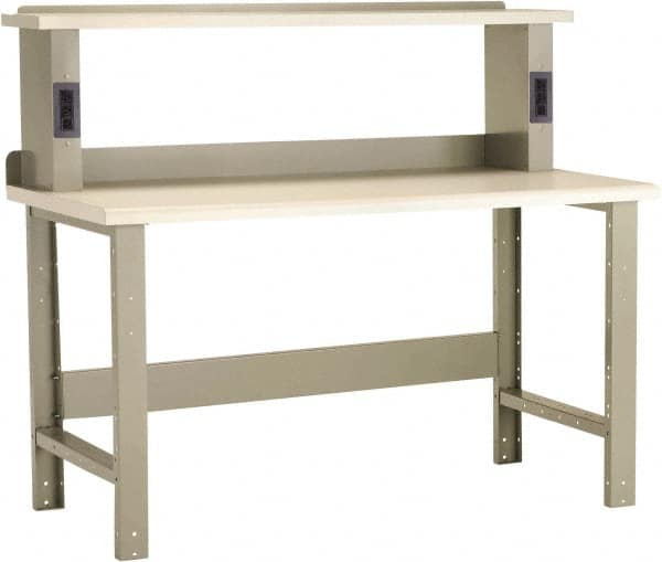 Rousseau Metal - 60 Wide x 30" Deep x 34" High, Dissipative Workbench - Fixed Legs - Americas Industrial Supply
