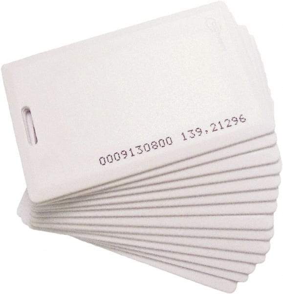 Acroprint Time Recorder - 4" Wide x 0.1458" Long, White Proximity Badge - For TimeQplus Proximity System, FaceVerify & ATR 360 Biometric Clock - Americas Industrial Supply