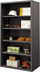 Durham - 4 Shelves, 7,600 Lb Capacity, Closed Shelving System - 36" Wide x 24" Deep x 72" High, Gray - Americas Industrial Supply