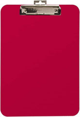 Baum/Gartens - 13-1/4 Inch Long x 9-1/4 Inch Wide, Clip Board - Red - Americas Industrial Supply