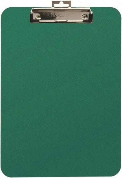 Baum/Gartens - 11 Inch Long x 8-1/2 Inch Wide, Clip Board - Green - Americas Industrial Supply