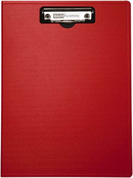 Baum/Gartens - 13-1/4 Inch Long x 9-1/4 Inch Wide, Clip Board - Red - Americas Industrial Supply