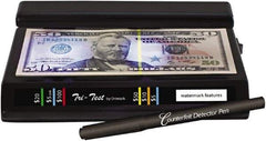 Dri-Mark - Black Counterfeit Detector Marker - Felt Tip, Chemically Sensitive Ink - Americas Industrial Supply