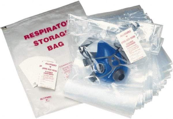 Allegro - Full Face Mask, Half Face Mask Face Shield Storage Bag - Polyester, 8" Long x 11" Wide, 1,800 Cu In Capacity - Americas Industrial Supply