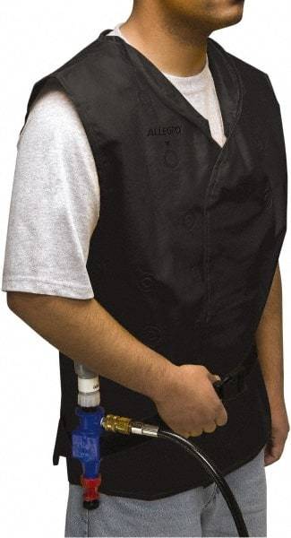 Allegro - Size XL, Black Cooling Vest - Hook & Loop Front, PVC - Americas Industrial Supply