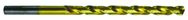 3/8 Dia. - Cobalt Taper Length Drill - 130° Split Point - TiN - Americas Industrial Supply