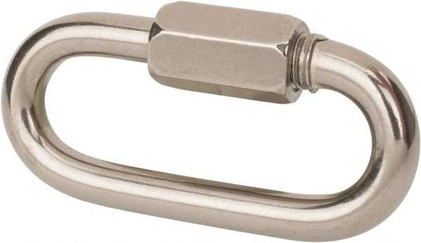 Value Collection - 316 Grade Stainless Steel Quick Link - 5/16" Diameter, 12,125 Lb Load Limit - Americas Industrial Supply