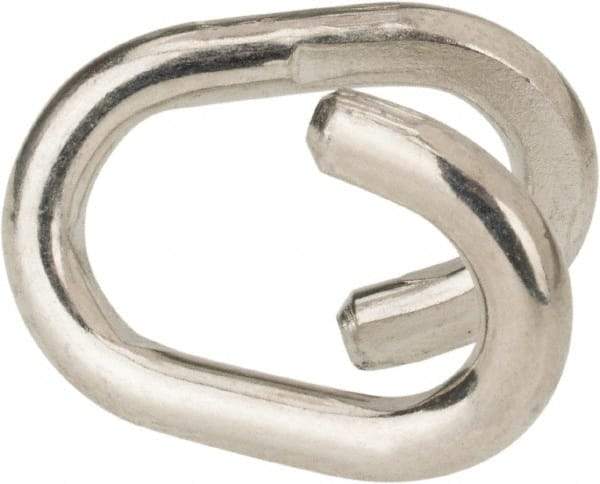 Value Collection - Q235 Grade Blue Zinc Plating A3 Open End Link - 1/2" Diameter, 1,700 Lb Load Limit - Americas Industrial Supply