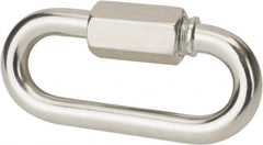 Value Collection - Q235 Grade Blue Zinc Plating A3 Quick Link - 5/16" Diameter, 1,760 Lb Load Limit - Americas Industrial Supply