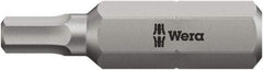 Wera - 5mm Hex Bit - 5/16" Hex Drive, 2-3/4" OAL - Americas Industrial Supply