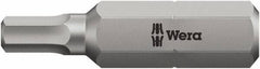 Wera - 7mm Hex Bit - 5/16" Hex Drive, 2" OAL - Americas Industrial Supply