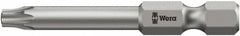 Wera - T9 Torx Bit - 1/4" Hex Drive, 3-1/2" OAL - Americas Industrial Supply