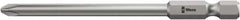 Wera - #3 Phillips Screwdriver Bit - 1/4" Hex Drive, 4-3/8" OAL - Americas Industrial Supply