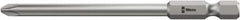 Wera - #2 Phillips Screwdriver Bit - 1/4" Hex Drive, 4-3/8" OAL - Americas Industrial Supply