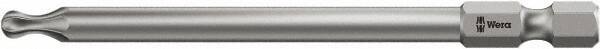 Wera - T30 Torx Bit - 1/4" Hex Drive, 3-1/2" OAL - Americas Industrial Supply