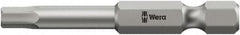 Wera - 4mm Hex Bit - 1/4" Hex Drive, 6" OAL - Americas Industrial Supply