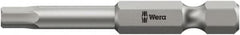 Wera - 6mm Hex Bit - 1/4" Hex Drive, 3-1/2" OAL - Americas Industrial Supply