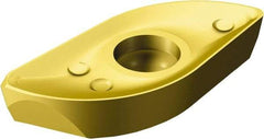 Sandvik Coromant - R2161202 M-M Grade 1025 Carbide Milling Insert - TiCN/TiN Finish, 3/32" Thick, 12mm Corner Radius - Americas Industrial Supply