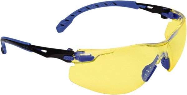 3M - Amber Lenses, Framed Safety Glasses - Anti-Fog, Size Universal, Over the Glasses - Americas Industrial Supply