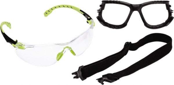 3M - Clear Lenses, Frameless Safety Glasses - Anti-Fog, Size Universal, Over the Glasses - Americas Industrial Supply