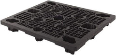 LEWISBins+ - 40.2" Long x 48.2" & Wide x 5-3/4" High Polypropylene Nestable Pallet - 12,000 Lb Static Capacity, Black - Americas Industrial Supply