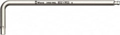 Wera - 3/8" Hex, Long Arm, Hex Key - 224mm OAL, Inch System of Measurement - Americas Industrial Supply