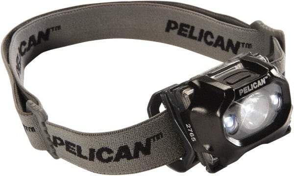 Pelican Products, Inc. - White LED Bulb, 105 Lumens, Hands-free Flashlight - Black Plastic Body, 3 AAA Alkaline Batteries Included - Americas Industrial Supply