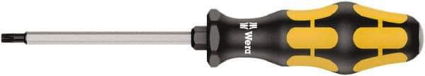Wera - T25 Torx Driver - 100mm Blade Length, Ergonomic Handle - Americas Industrial Supply