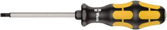 Wera - T20 Torx Driver - 90mm Blade Length, Ergonomic Handle - Americas Industrial Supply