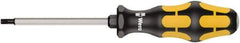 Wera - T15 Torx Driver - 80mm Blade Length, Ergonomic Handle - Americas Industrial Supply