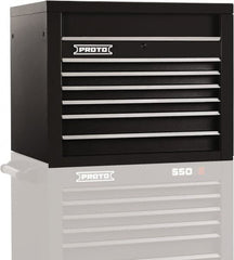 Proto - 6 Drawer Top Tool Chest - 34" Wide x 25-1/4" Deep x 27" High, Steel, Black - Americas Industrial Supply