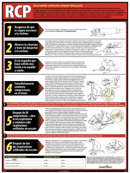 ComplyRight - Regulatory Compliance General Safety & Accident Prevention Training Kit - Spanish, 18" Wide x 24" High - Americas Industrial Supply