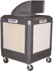 Schaefer Ventilation Equipment - 24 Gal Capacity, 1 hp, 2,460 & 1,660 CFM Evaporative Cooler - 13.7 Amp Rating, 115 Volts, 2 Speed - Americas Industrial Supply