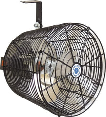 Schaefer Ventilation Equipment - 12" Blade, 1/10 hp, 1,470 CFM, Variable Speed Industrial Circulation Fan - Ceiling Mount, 1 Speed - Americas Industrial Supply