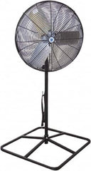 Schaefer Ventilation Equipment - 30" Blade, 1/2 hp, 7,000 & 9,420 CFM, Industrial Circulation Fan - Pedestal, 2 Speed - Americas Industrial Supply