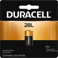 Duracell - Size 28L, Lithium, 1 Pack, Standard Battery - 6 Volts, Button Tab Terminal, 2CR11108, ANSI 1406LC Regulated - Americas Industrial Supply